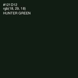 #121D12 - Hunter Green Color Image